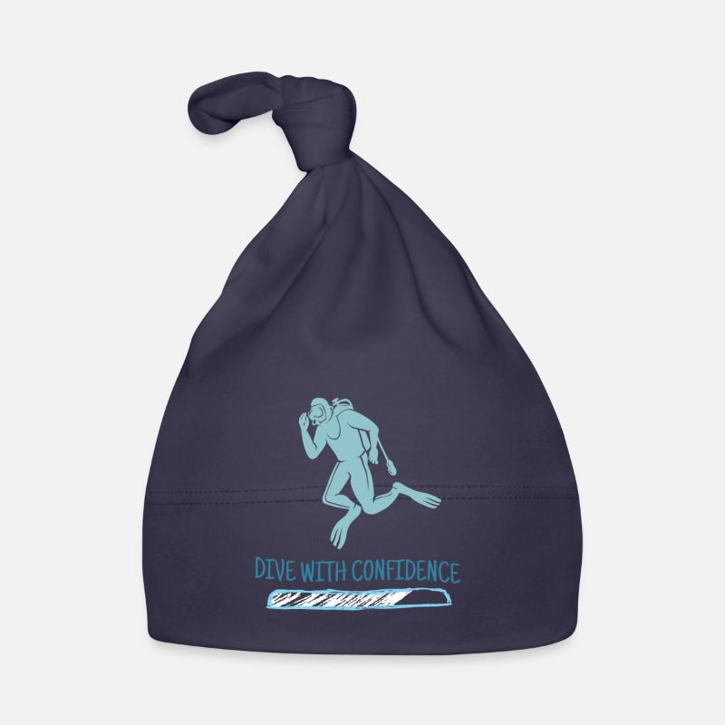 Dive With Confidence Retro Diver Designs Present Organic Baby Cap
