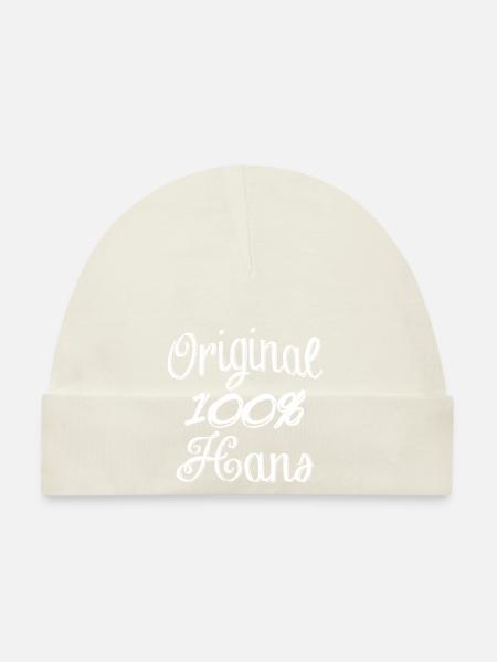 Original 100% Hans - Baby Bio-Mütze - Navy - Vorne