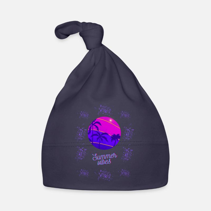 Summer Vibes Neon Design Organic Baby Cap