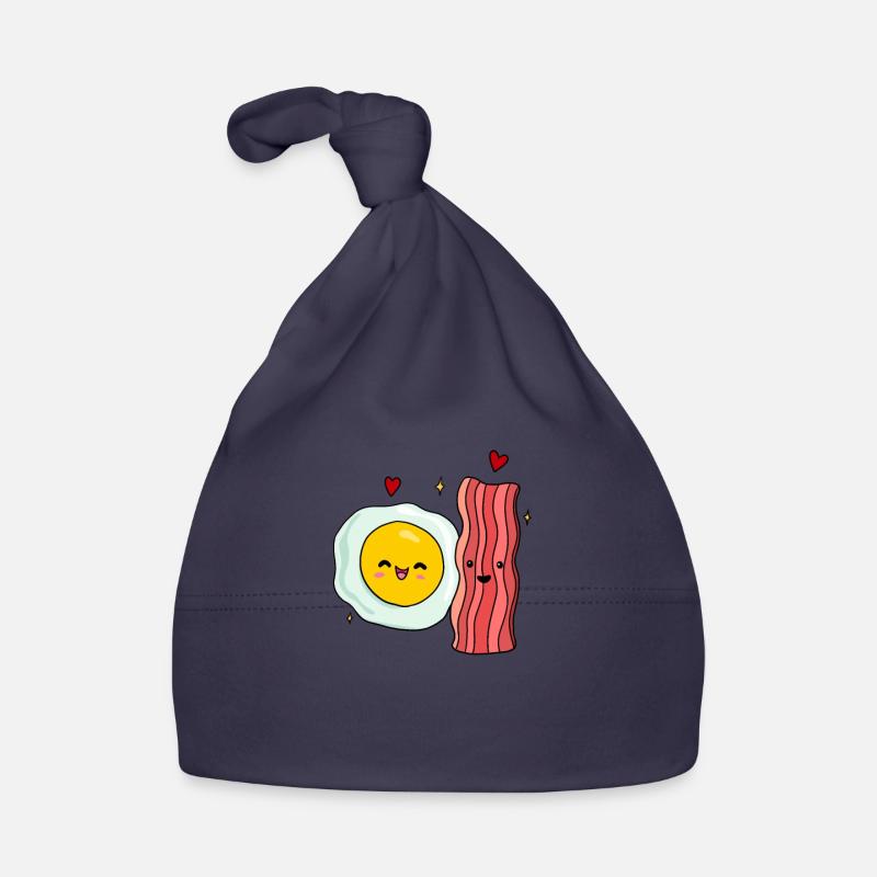 Egg Fried Egg Bacon Couple Organic Baby Cap