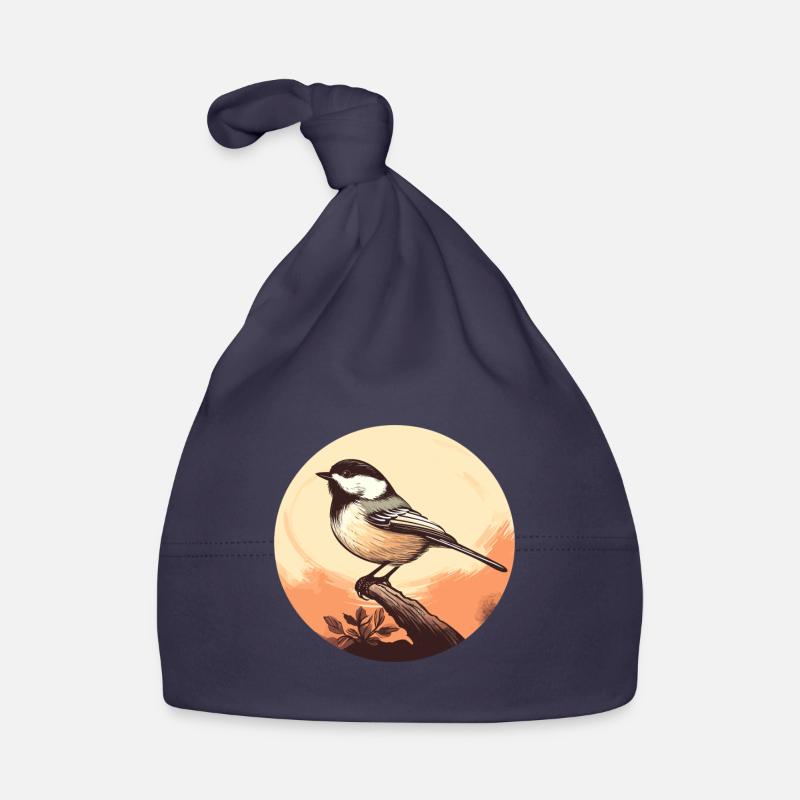 Chickadee bird Organic Baby Cap
