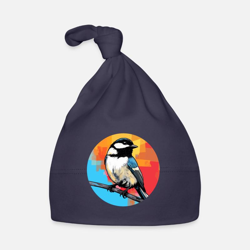 Chickadee bird Organic Baby Cap