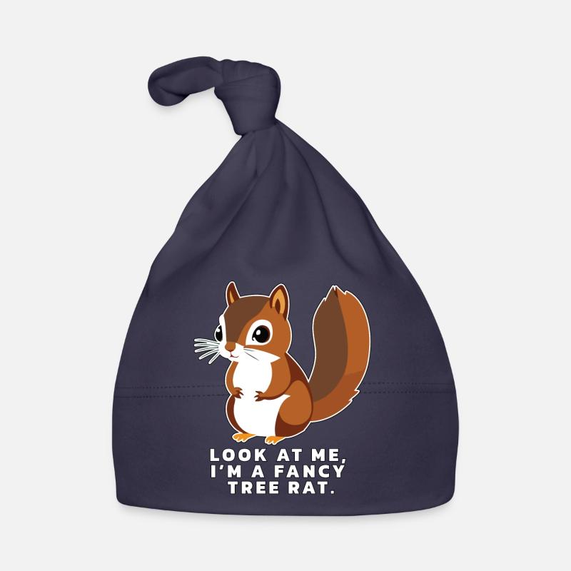 Eichhörnchen mit lustigem Spruch Baby Bio-Mütze