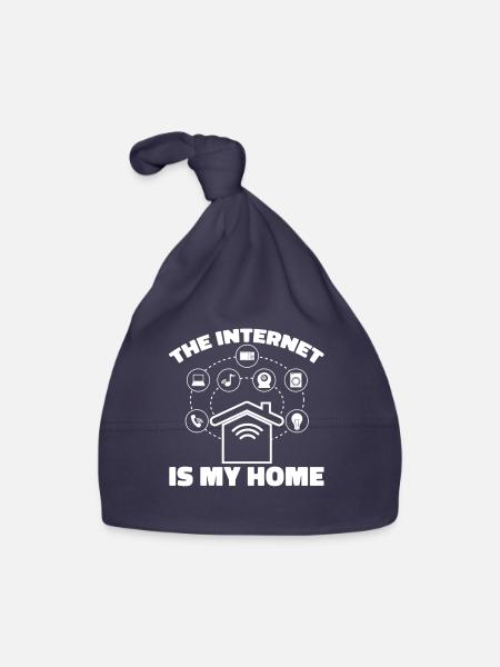 Web Developer Web Developer Internet - Organic Baby Cap - navy - Front