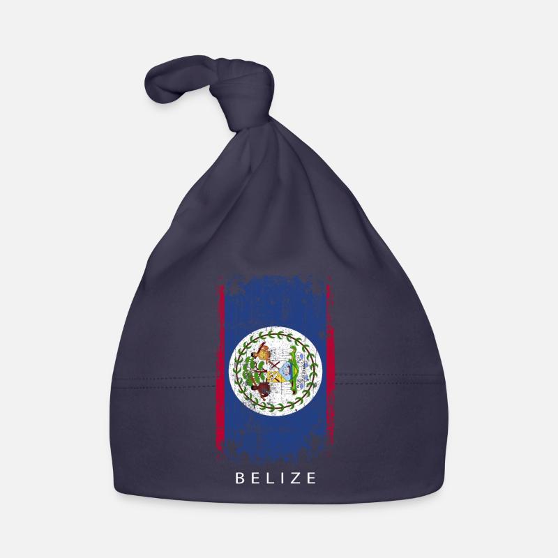Souvenir avec le drapeau du Belize Bonnet bio Bébé