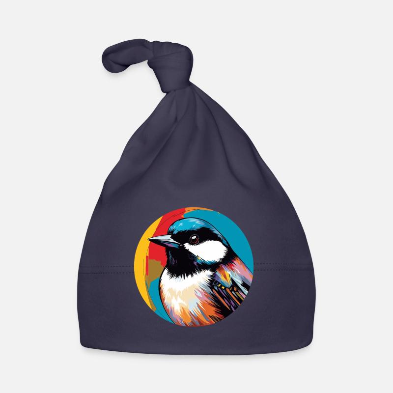 Chickadee bird Organic Baby Cap