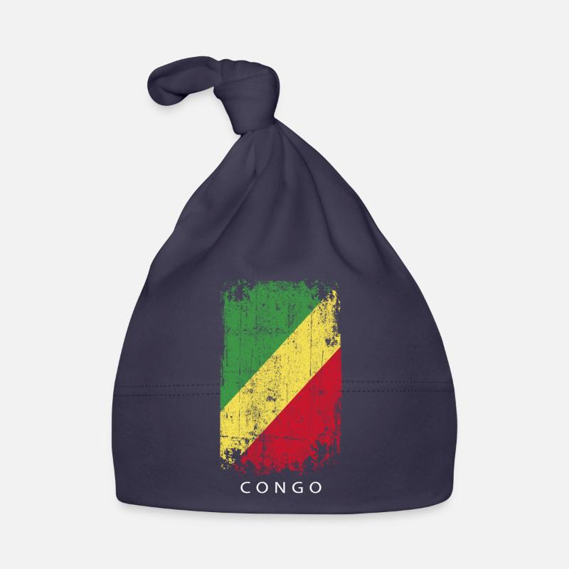 Souvenir avec le drapeau du Congo Bonnet bio Bébé