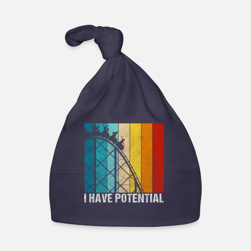 I have Potential Roller Coaster - Baby Bio-Mütze - Navy