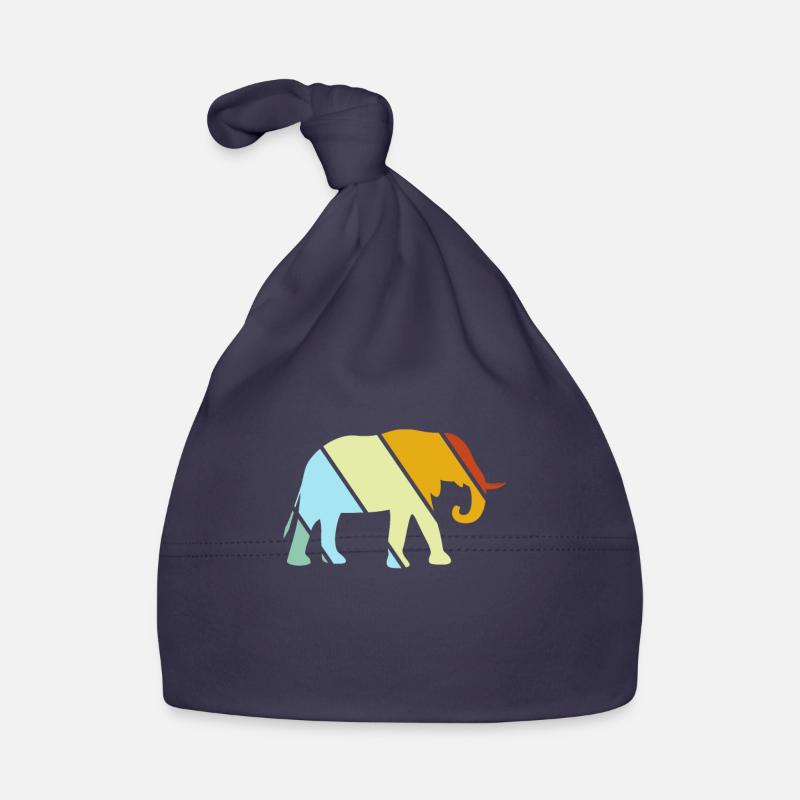 Éléphant Rétro Bonnet bio Bébé