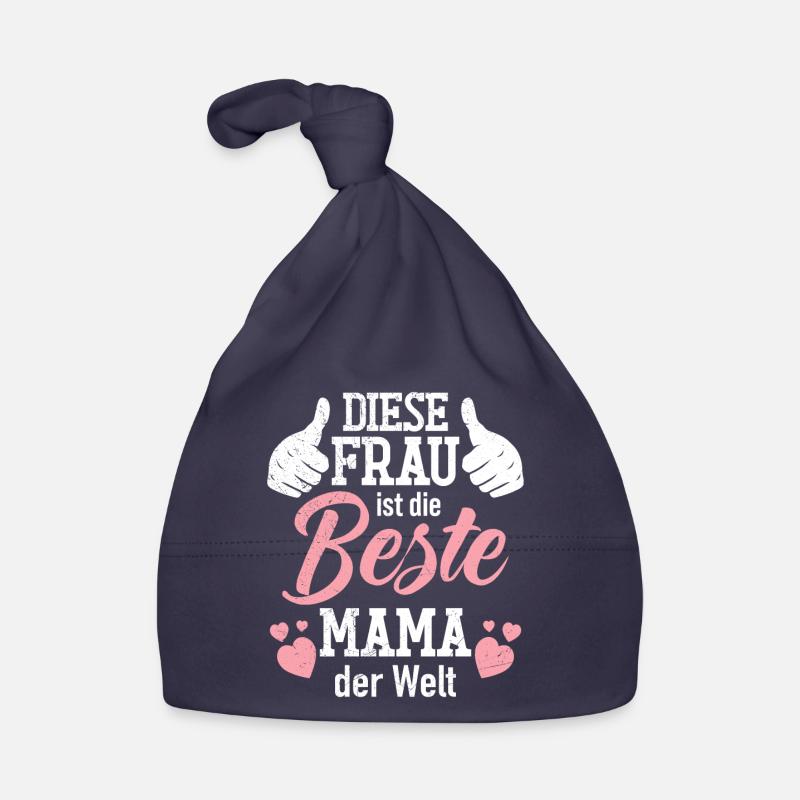 Die Beste Mama der Welt weltbeste Mama Muttertag Baby Bio-Mütze