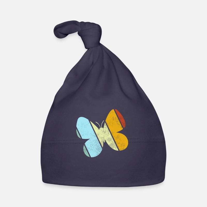 Schmetterling Retro Baby Bio-Mütze