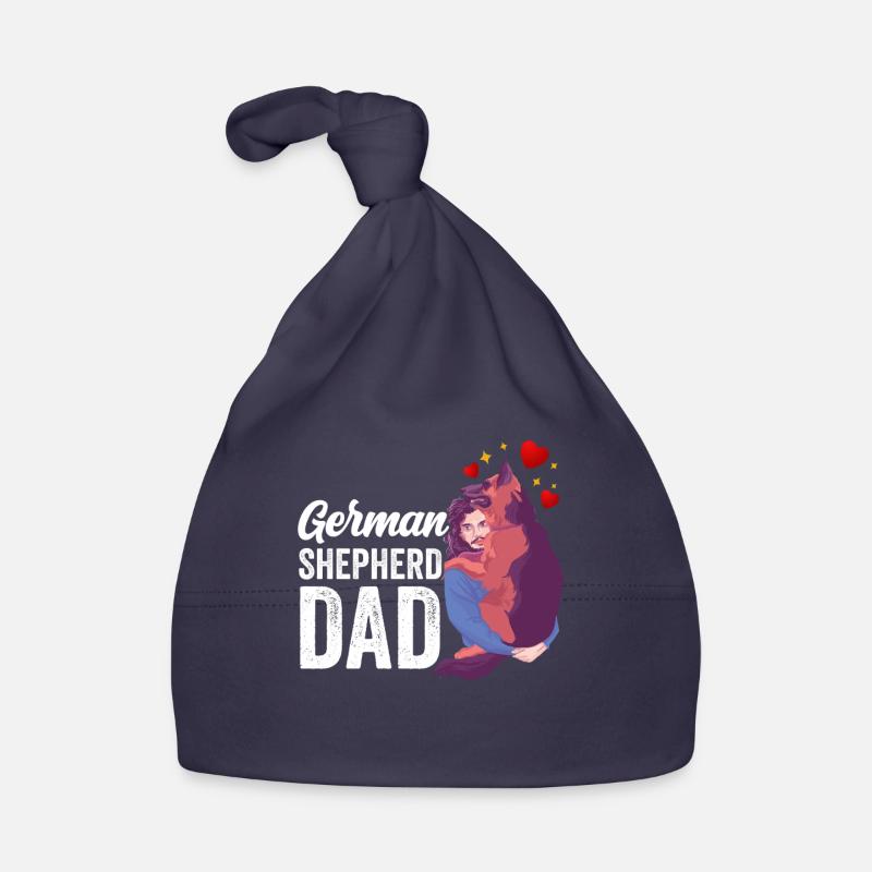 German Shepherd Daddy Pet Lover Cute Organic Baby Cap