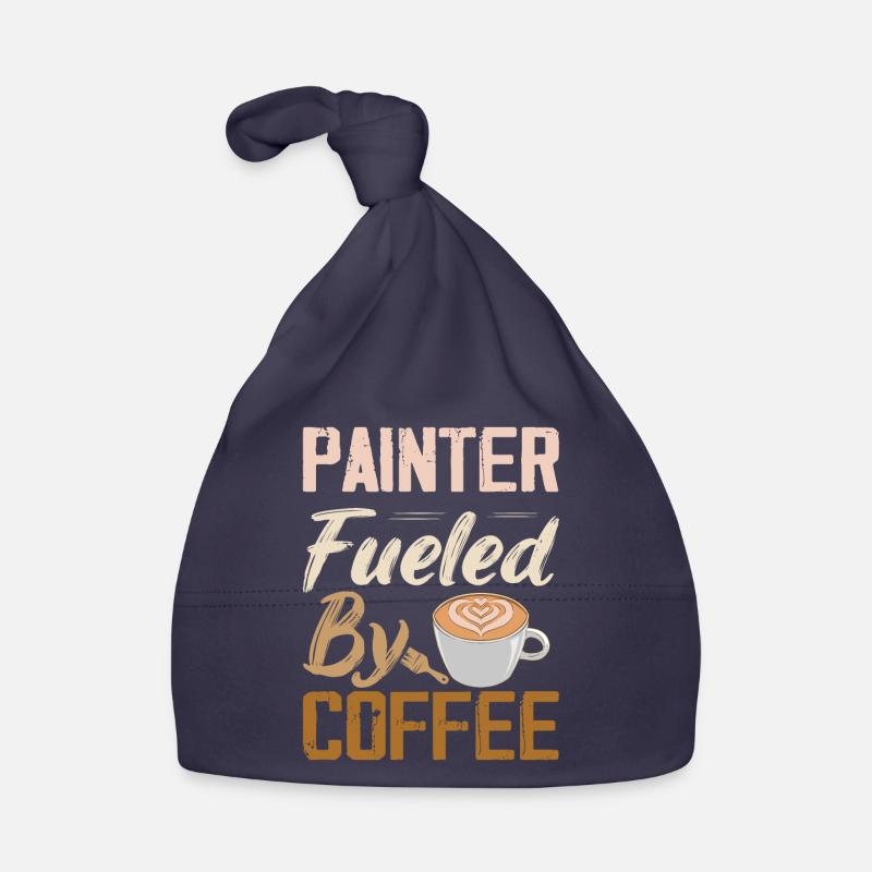 Painter Fueled By Coffee Job Profession Baby Bio-Mütze