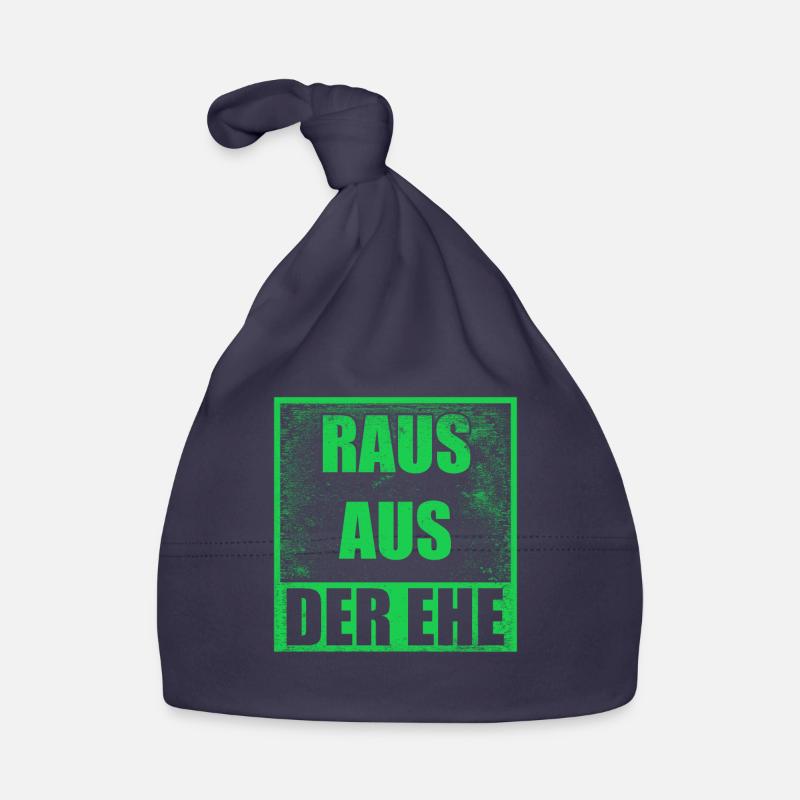 Scheidungsparty Raus aus der Ehe Geschiedene Baby Bio-Mütze