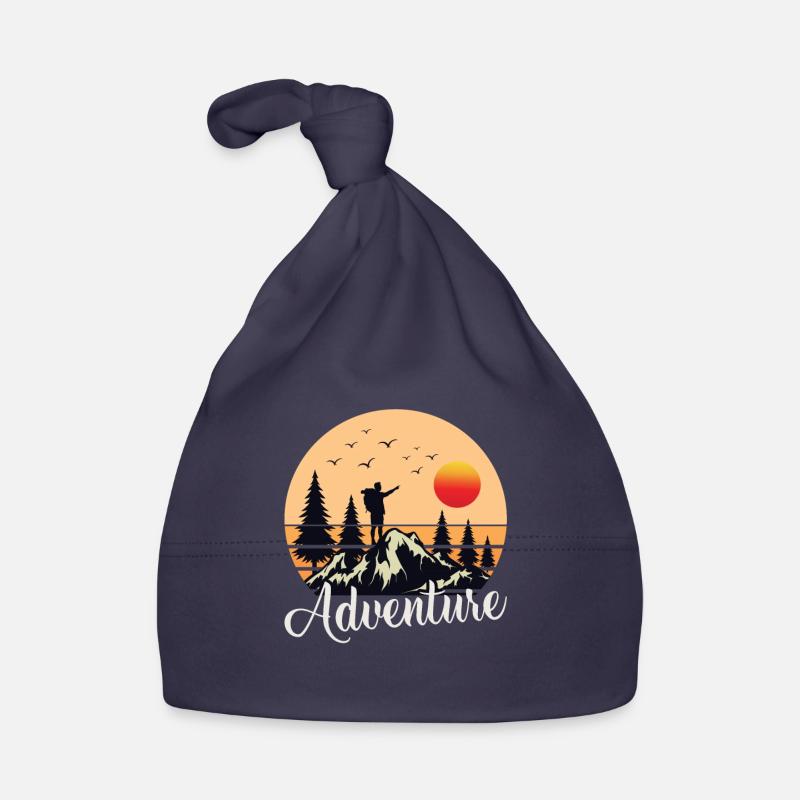 Bergsteigen Bergsteiger Wandern Wanderer Baby Bio-Mütze