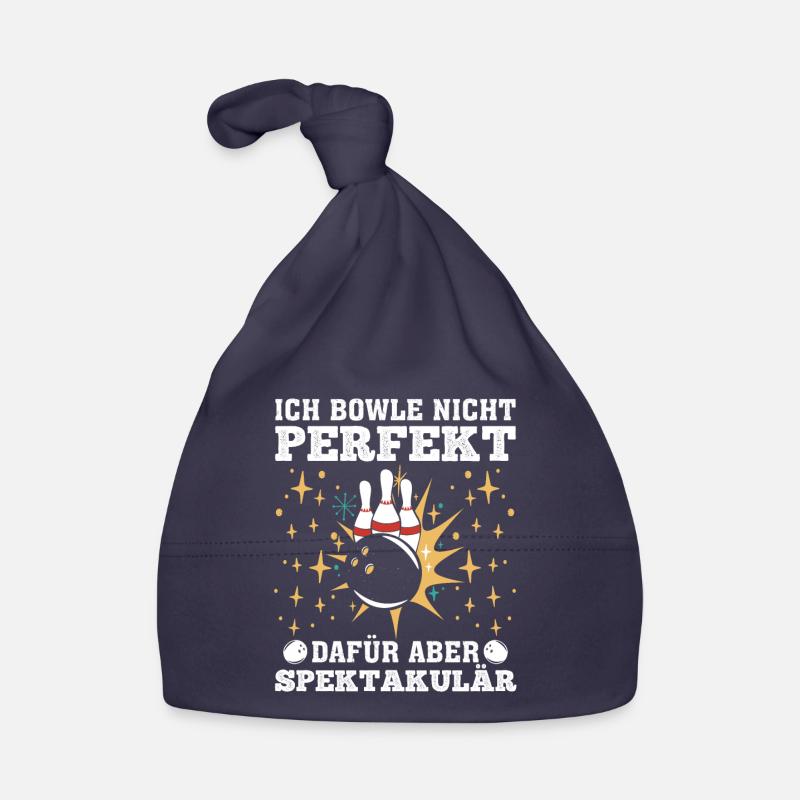 Bowling Bowle nicht Perfekt Dafür aber Spektakulär Baby Bio-Mütze