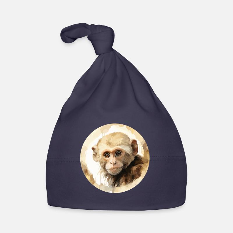 Capuchin monkey Organic Baby Cap