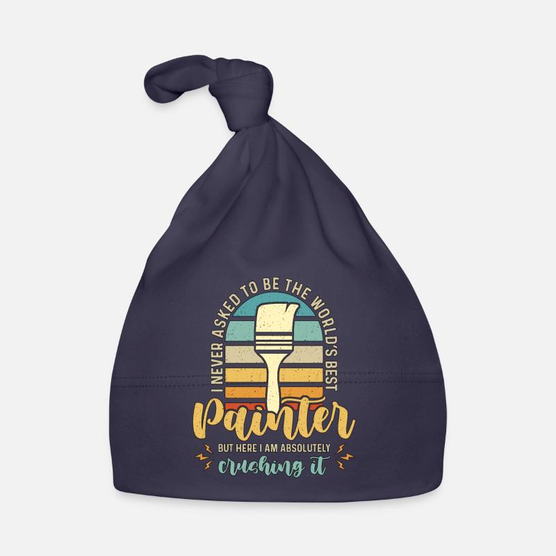 Painter I Never Asked To Be The Retro Paint Brush Baby Bio-Mütze