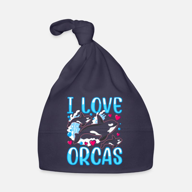 J’aime les orques mer protéger les orques baleines Bonnet bio Bébé