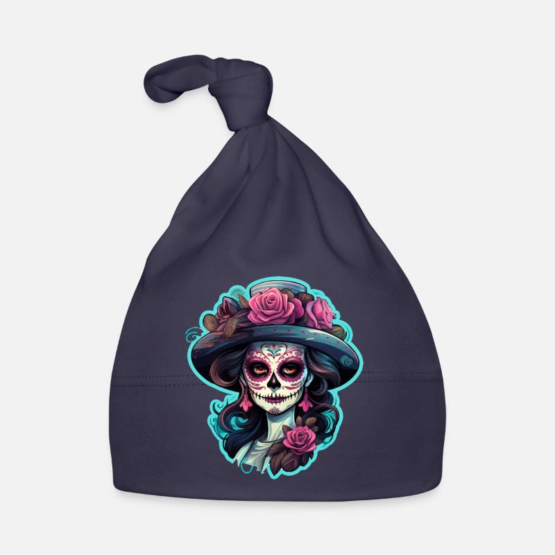 La Catrina - Bonnet bio Bébé - marine