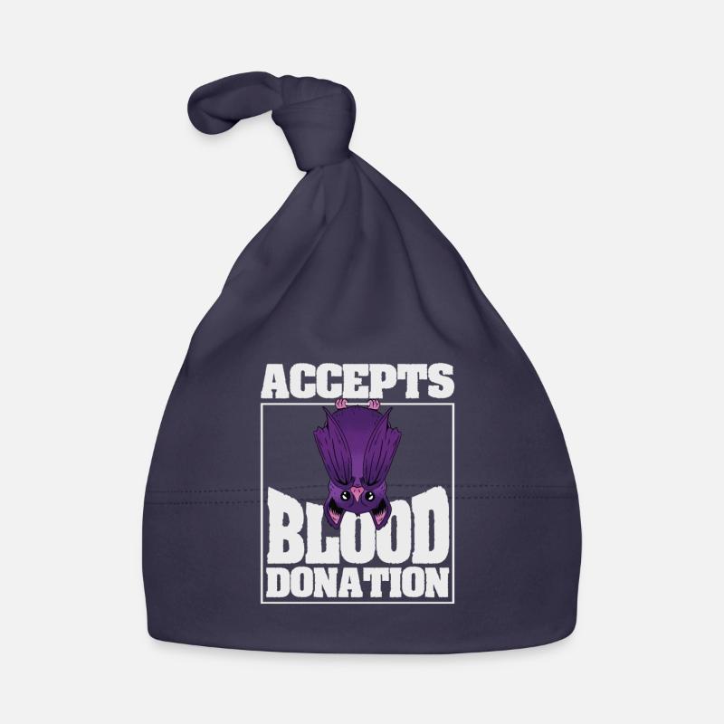 Accepts blood donation for bat lovers who Organic Baby Cap