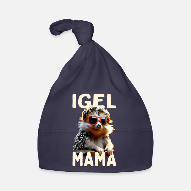 Igel Mama Mom Igelfrau Muttertag Igelmama Igel Mum Baby Bio-Mütze