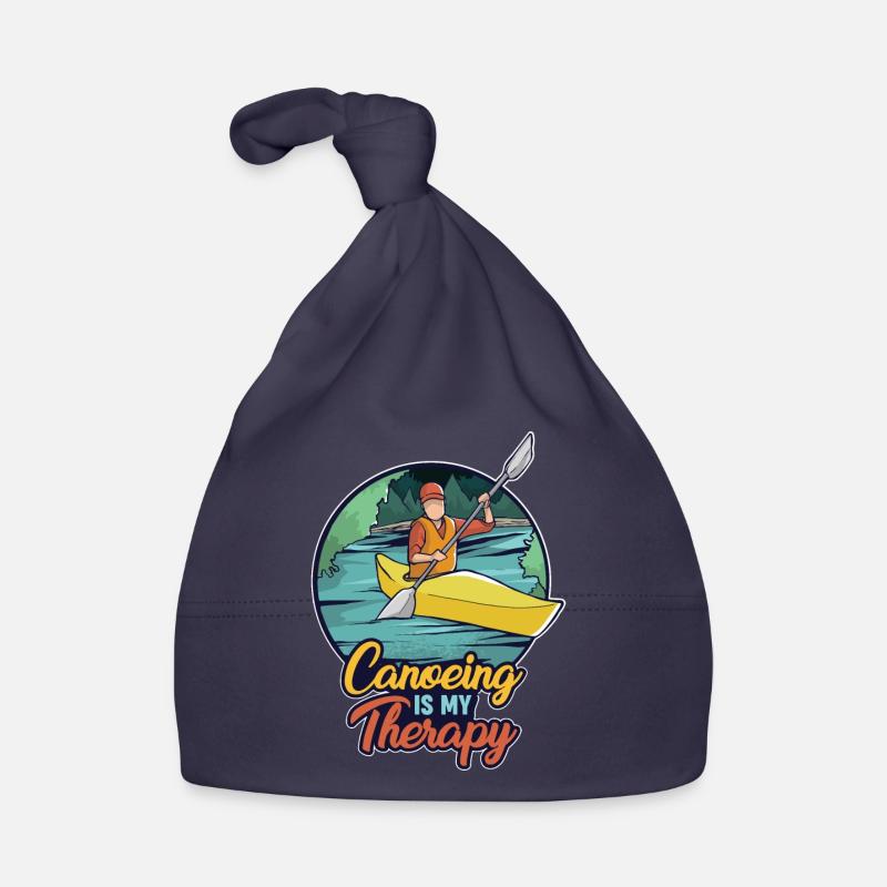 Le canoë est ma thérapie Bonnet bio Bébé