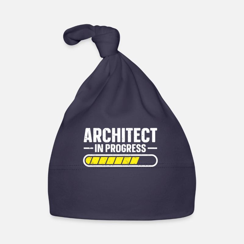 Cadeau d’architecte, amoureux de l’architecture - Bonnet bio Bébé - marine