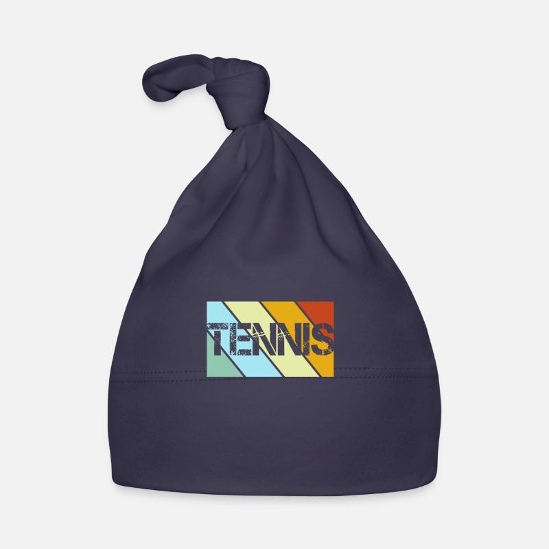 Tennis Rétro - Bonnet bio Bébé - marine