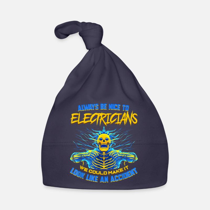 Electrician Funny Gift for Electrical Engineer Organic Baby Cap