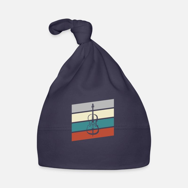 Violin Retro Organic Baby Cap