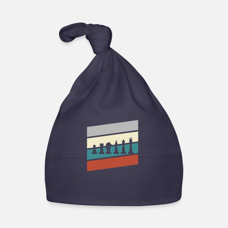 Chess Retro Organic Baby Cap