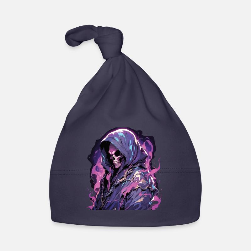 Crâne Crâne Crânes Crâne Squelette Bonnet bio Bébé