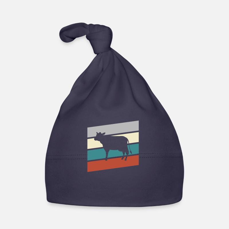 Vache Rétro Bonnet bio Bébé