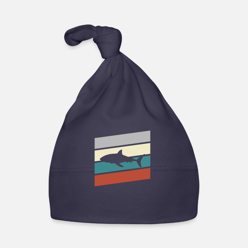 Shark Retro Organic Baby Cap