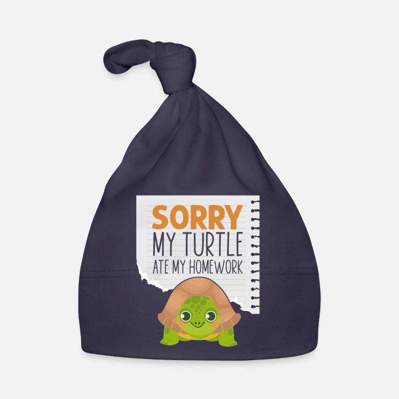Sea Turtle Tortoise Sorry My Organic Baby Cap