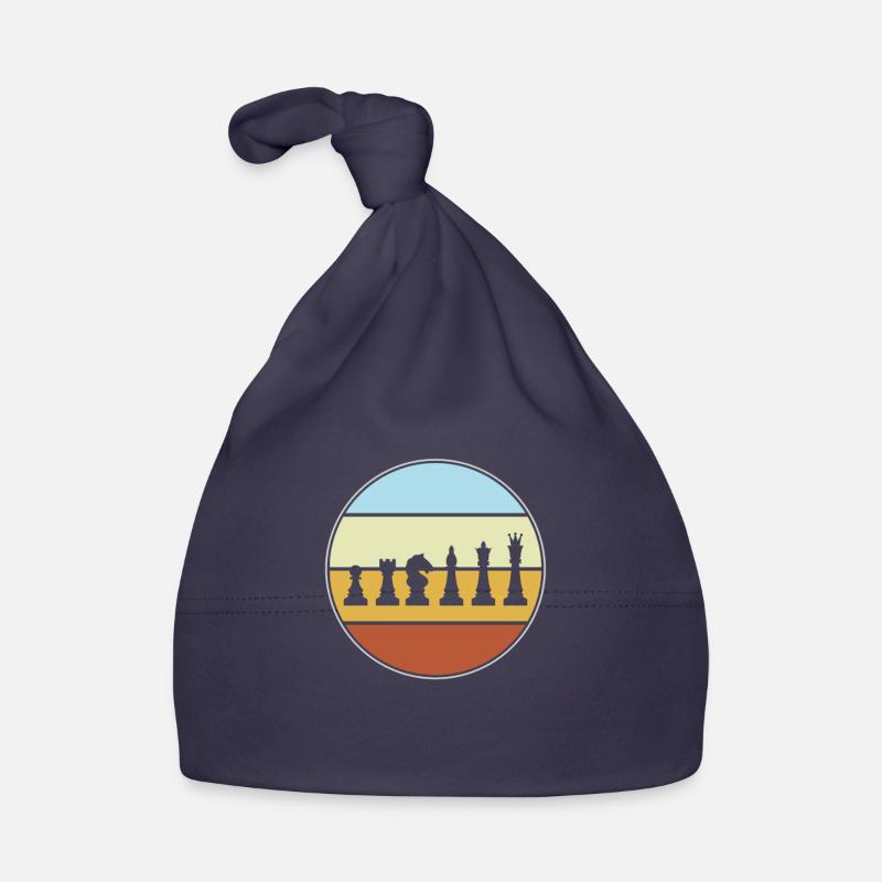 Chess Retro Organic Baby Cap