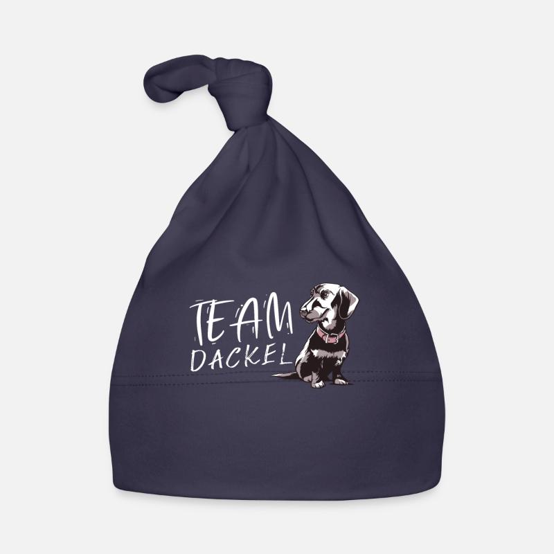Hund Dackel Hundebesitzer Geschenkidee Baby Bio-Mütze