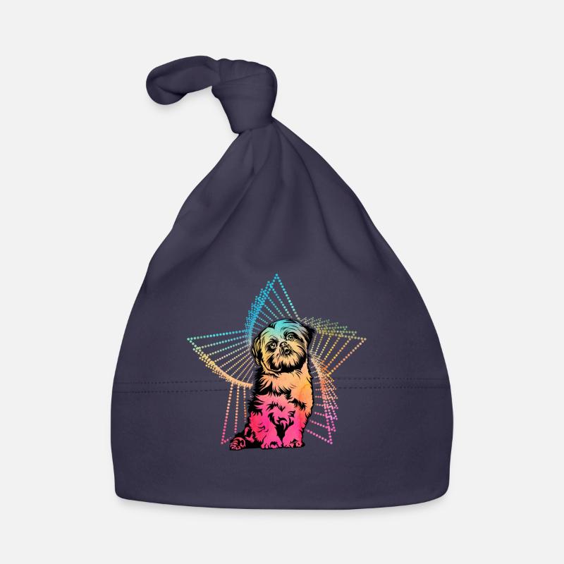 Shih Tzu - Bonnet bio Bébé - marine