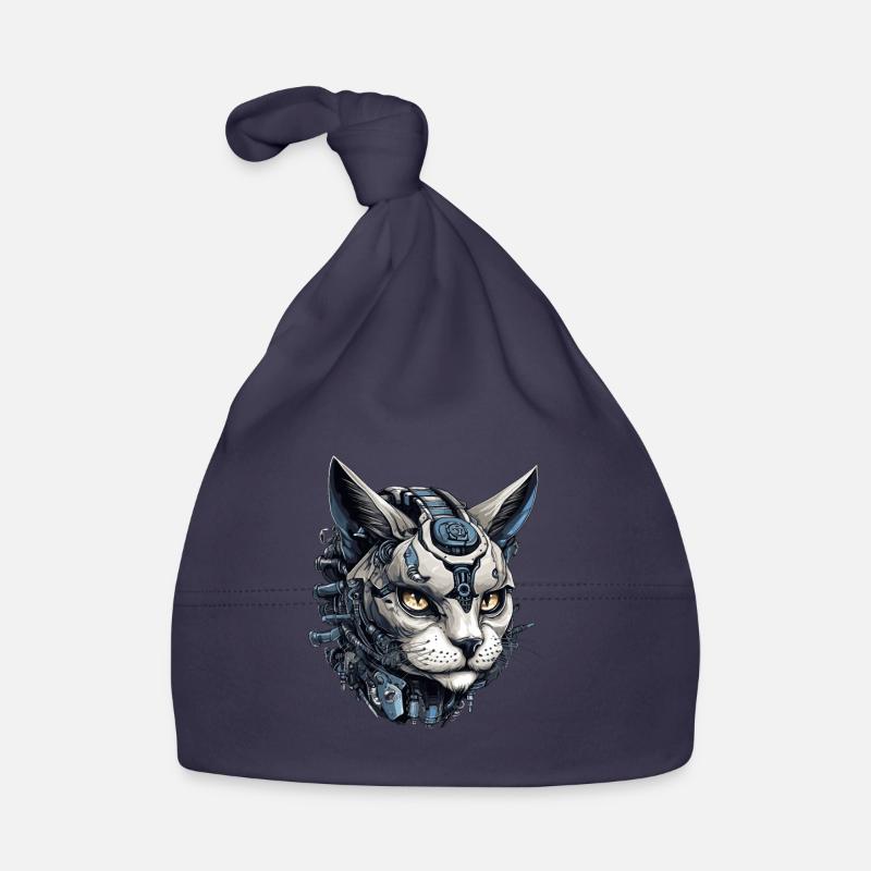Cat Roboter Organic Baby Cap