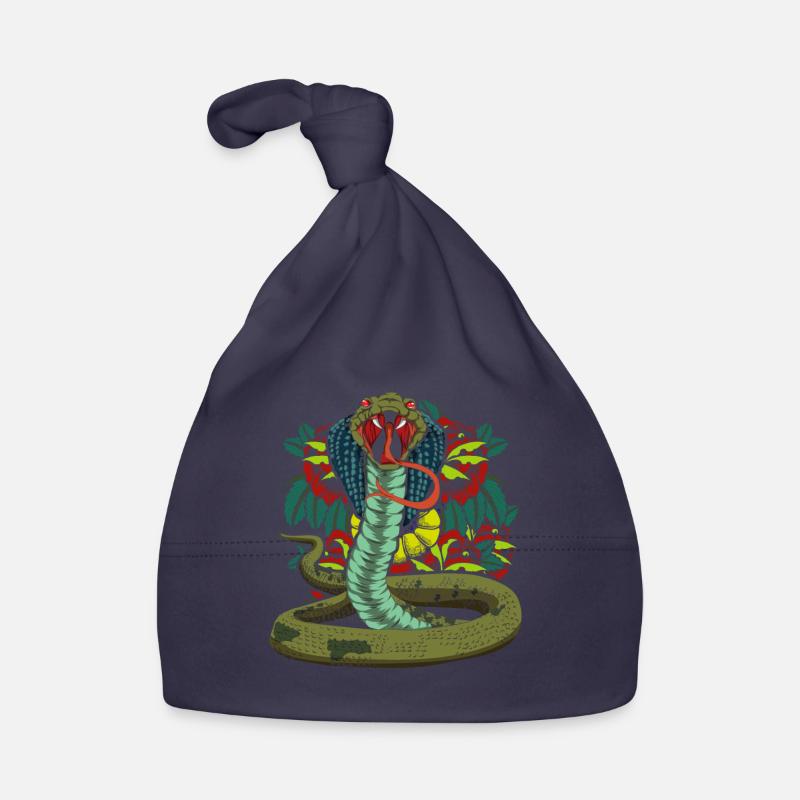 Predator Snake Gift Exotic Flower Cobra Organic Baby Cap