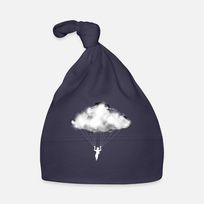 Paraglider Wolke Gleitschirmflieger Berge Baby Bio-Mütze