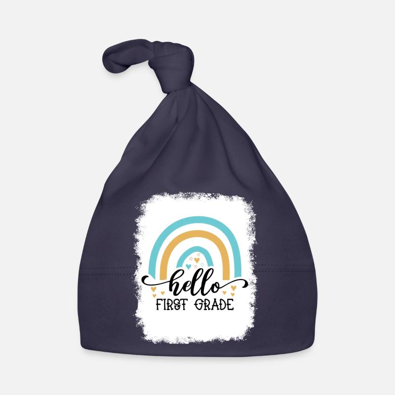 Hello 1st Grade Back To School First Day Organic Baby Cap