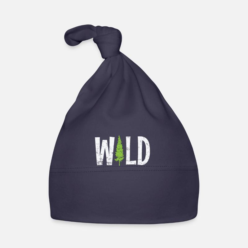 Wild Forest Tree Nature Leaves Organic Baby Cap