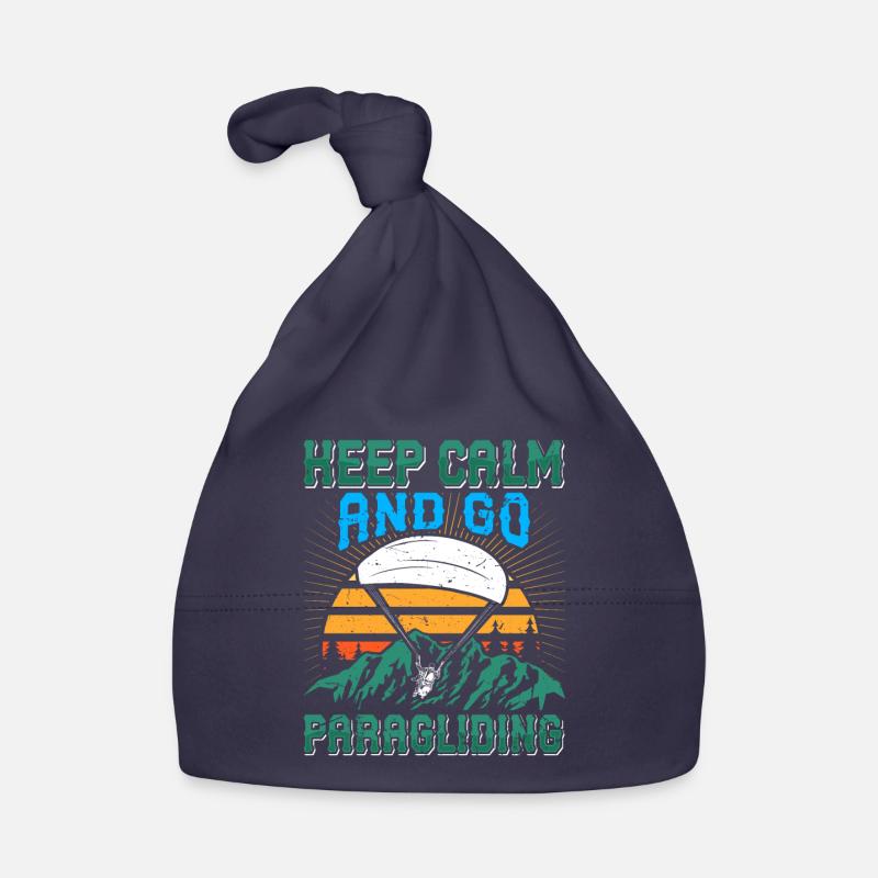 Gleitschirmfliegen Keep Calm Go Paragliding Organic Baby Cap