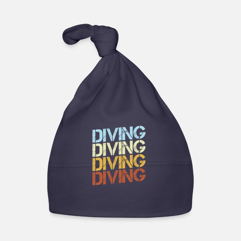 Diving Retro Organic Baby Cap