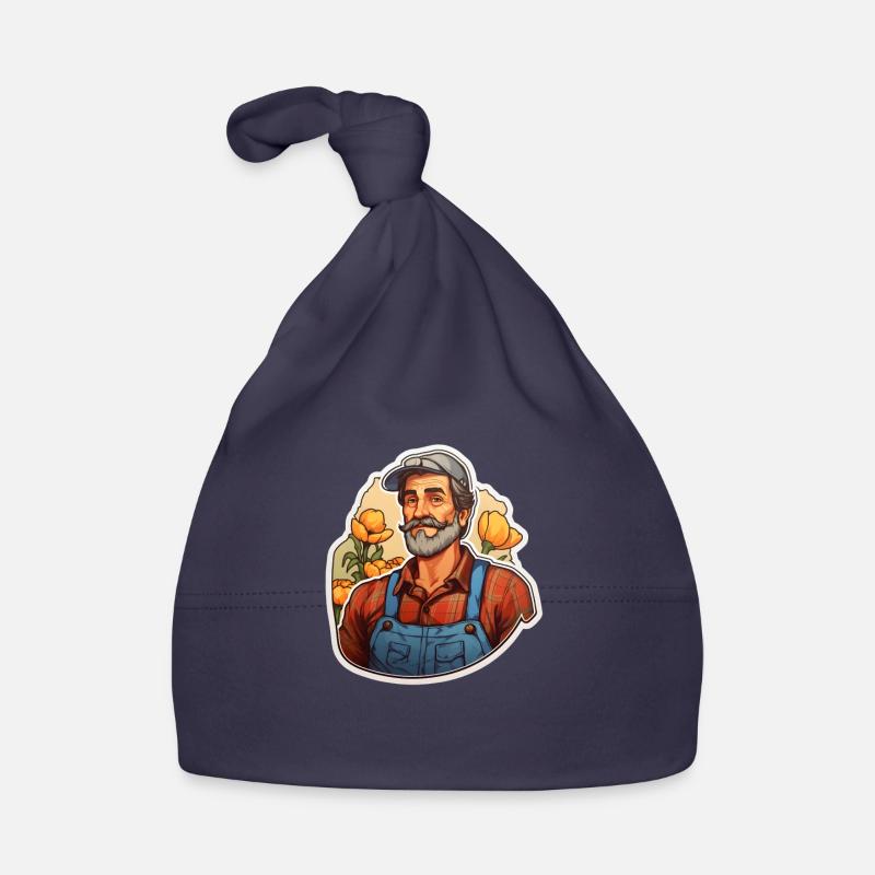 Bauer Alter Mann Baby Bio-Mütze