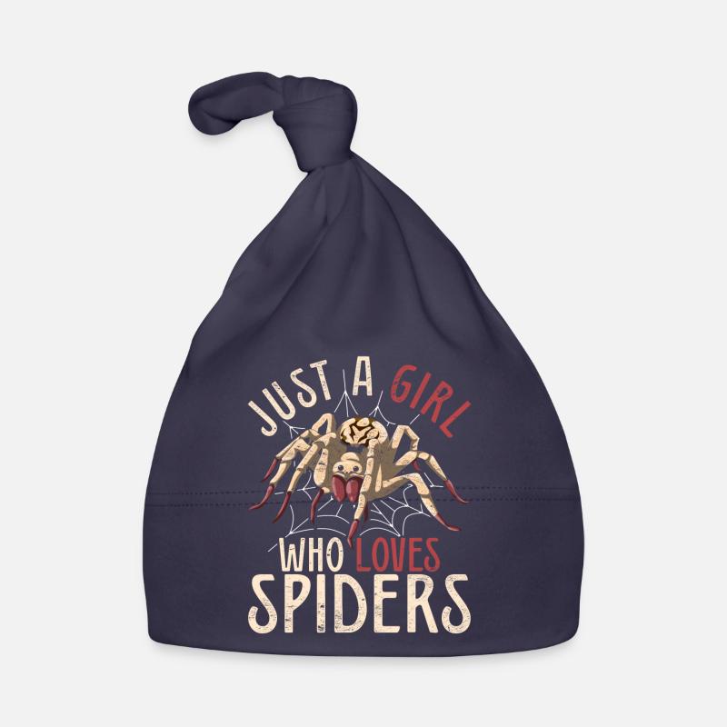 Nur ein Mädchen das Spinnen liebt Arachnide Spinne Baby Bio-Mütze