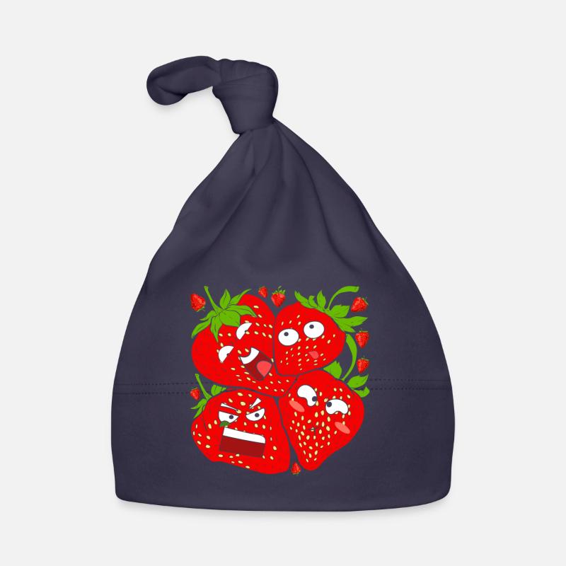 Summer Fruit Red Fruit Gift Funny Strawberry Organic Baby Cap