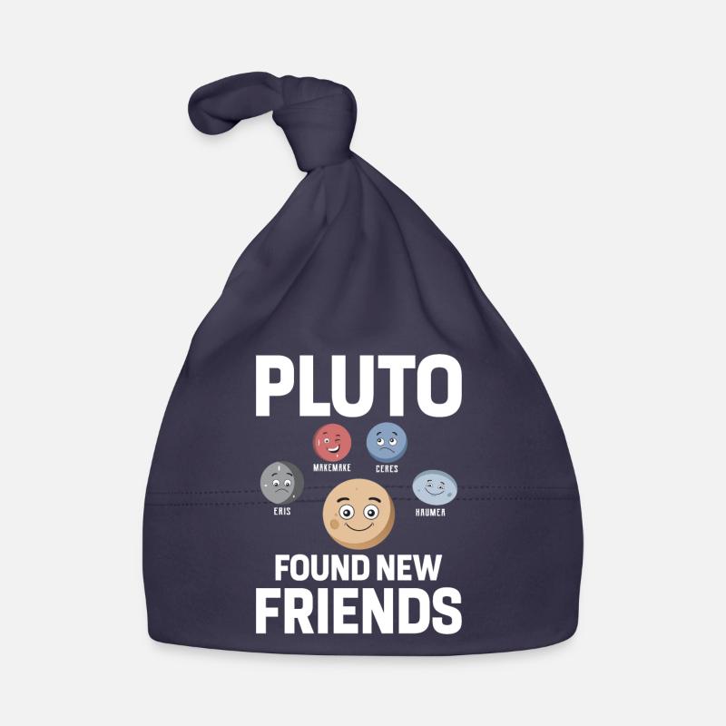 Drôle de Pluton Planète Planète Solaire Science Space Nerd Bonnet bio Bébé